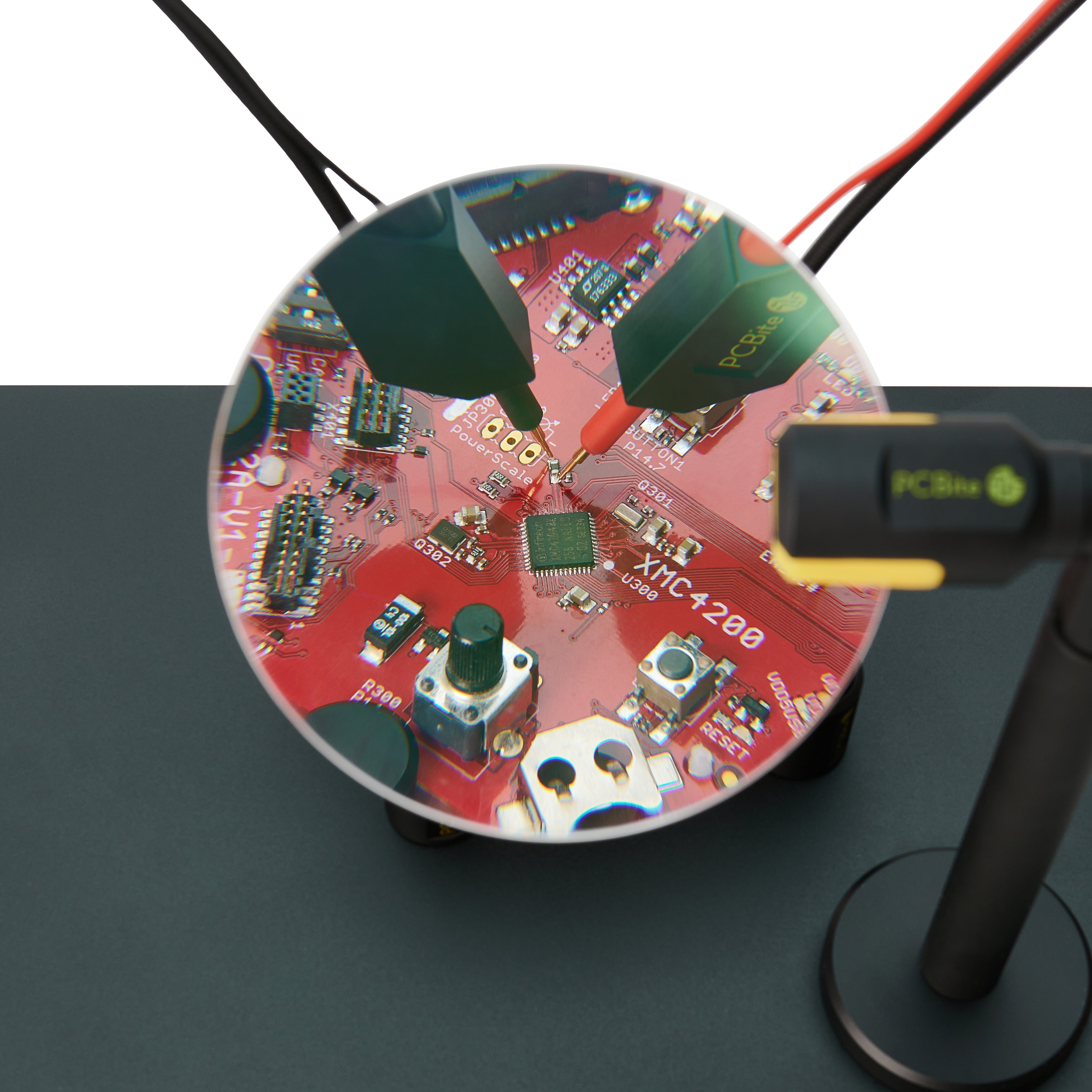 PCBite Magnifier In Use