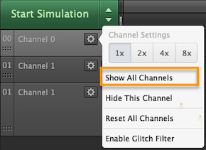 Show all channels setting