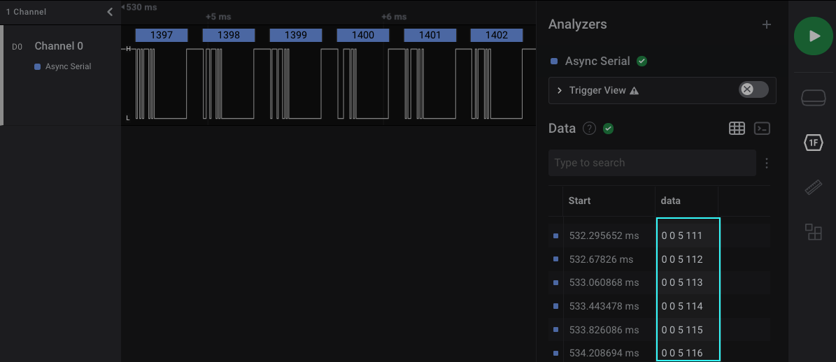 Data Table Values appear as an Array of Values